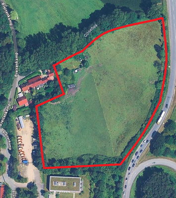 Große Weidelandfläche