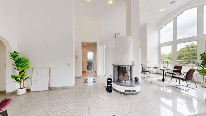 Das Herzstück mit Kaminofen