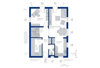 Evolution 139 EG traufseitiger Eingang mit Arbeitszimmer