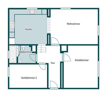 Grundriss Skizze 1.OG