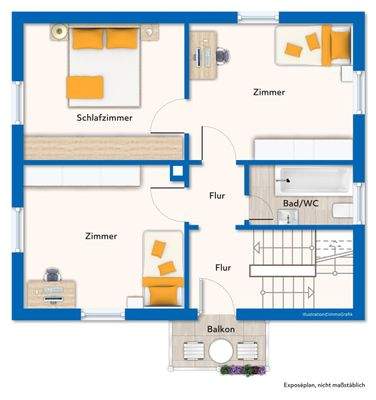 Grundriss Obergeschoss