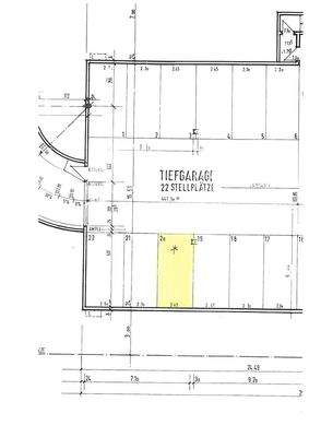 Grundriss Tiefgarage