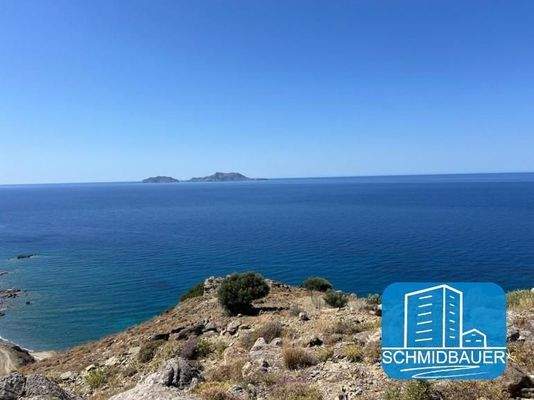 Kreta, Agios Pavlos: Riesiges Küstengrundstück mit Baugenehmigung zu verkaufen