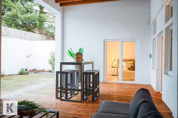 Überdachte Terrasse