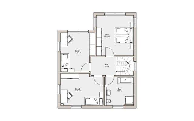 Grundriss Obergeschoss