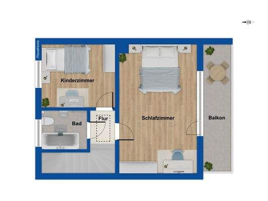 Grundriss Obergeschoss