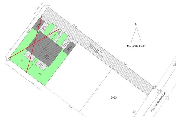 Lageplan Neubauhäuser