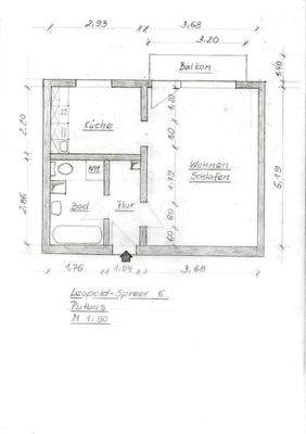 Grundriss Eigentumswohnung old-Spreer 6 EG mitte