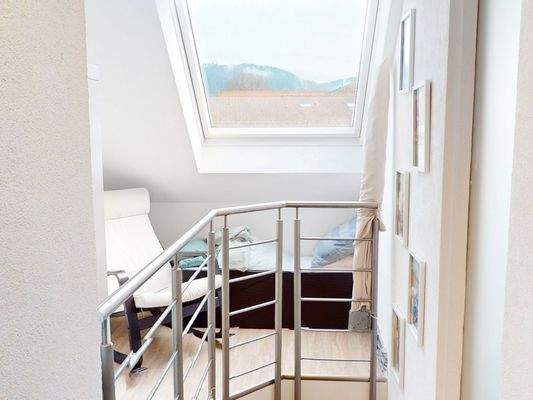 gemütliche Leseecke  im Dachgeschoss