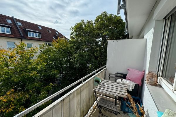 Blick auf den Balkon