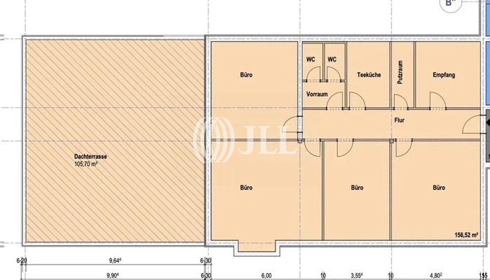 Grundriss 3. OG - 156 m².