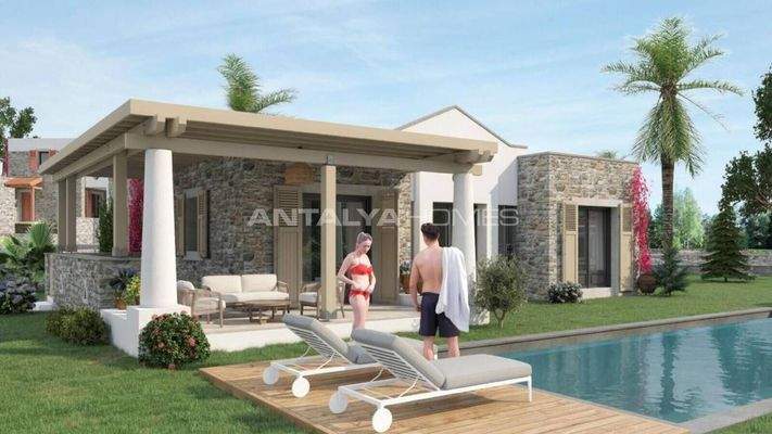 Houses with Private Pools and Sea Views in Bodrum Gumusluk
