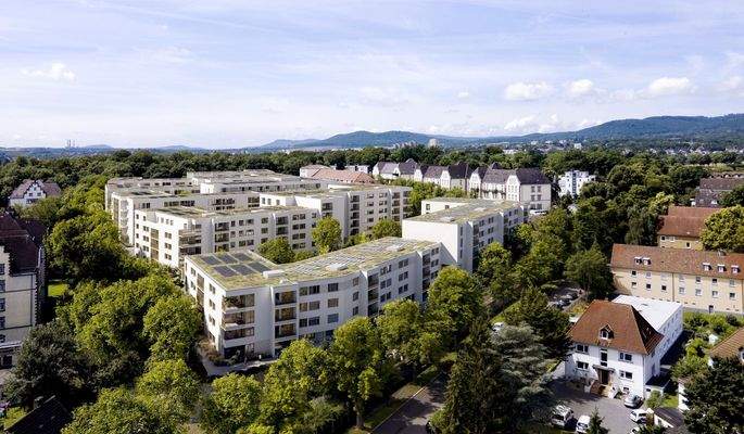 Ansicht Luftbild Wohnprojekt 