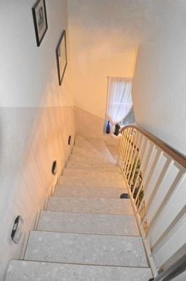 Treppe ins Obergeschoss
