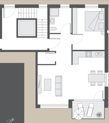 Grundrissbeispiel Wohnung Nr.2