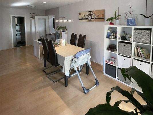 Essbereich im Wohnzimmer