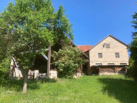 Rückansicht mit Garten