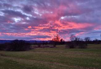 Vergleichbarer Fernblick am Grundstücksende