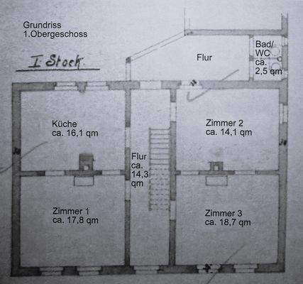 Grundriss 1.Obergeschoss