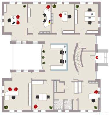 Exposéplan Erdgeschoss