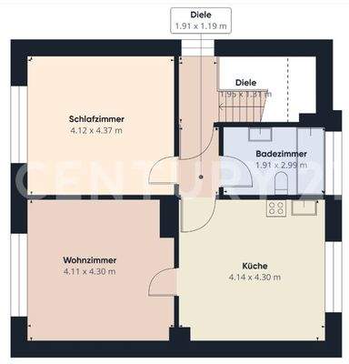 Grundriss Obergeschoss