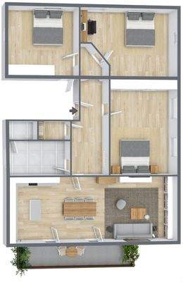 Schematische Aufteilung