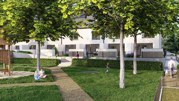 2269_Stein - Ansicht Gemeinschaftsplatz Wegeverbindung