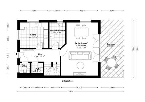 Grundriss Erdgeschoss