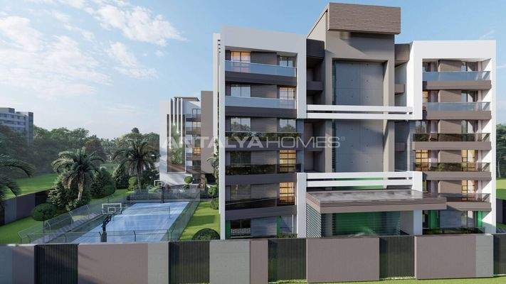 Flats with a Pool in Altıntaş Near the Airport