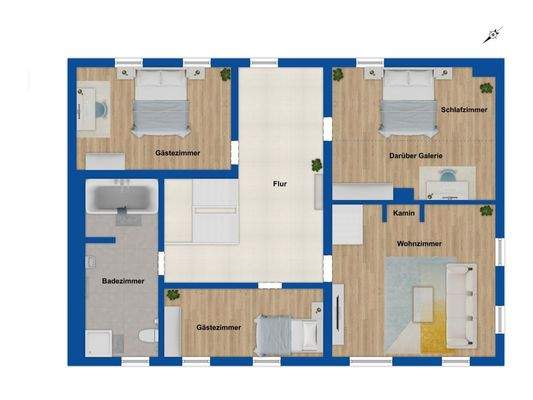 Grundriss Obergeschoss