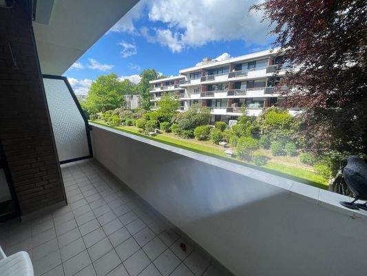 West-Balkon zum Garten