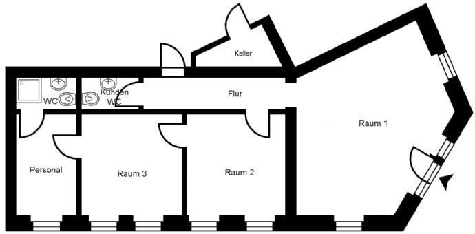 Grundrissskizze