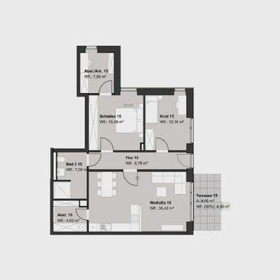 Grundriss Whg 02 in Haus 2