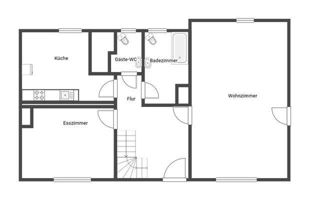 Haus Nr1 Grundriss unbemaßt EG