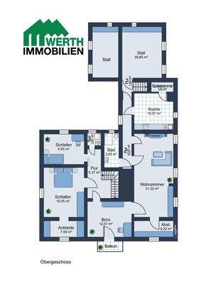 Grundriss Obergeschoss