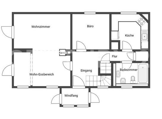 Grundriss Haupthaus EG