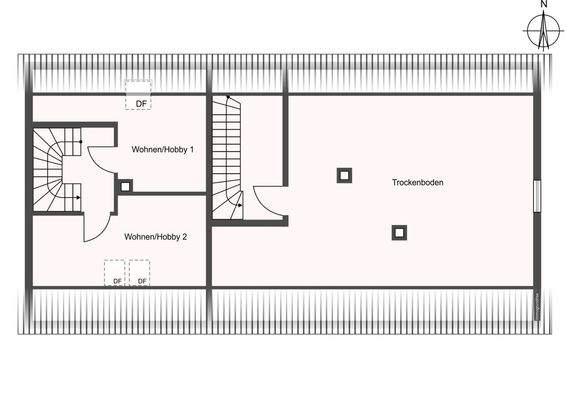 Grundriss DG - Haus 22 und 22A
