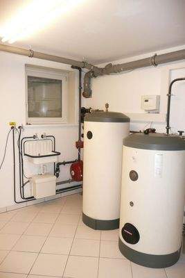 Energiezentrale der Wärmepumpe