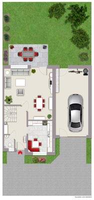 Exposeplan Erdgeschoss