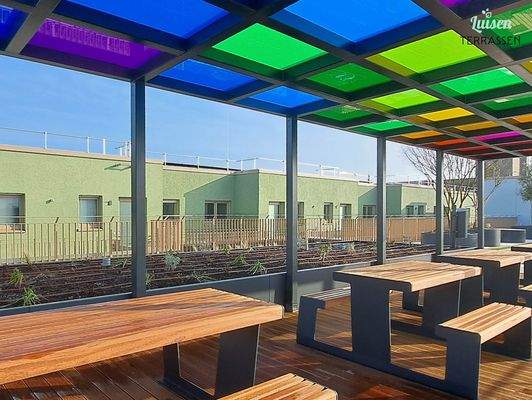 Sitzmöglichkeiten Dachterrasse