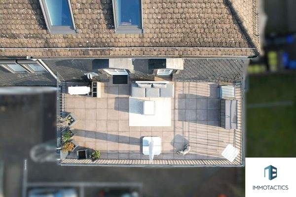 Drohnenansicht Terrasse