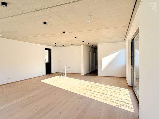 wohnen, kochen und essen vereint