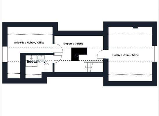 Grundriss Galerie / Studio