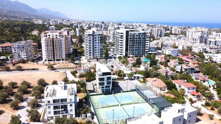 Furnished Apartment with Partial Sea View in Girne North Cyprus