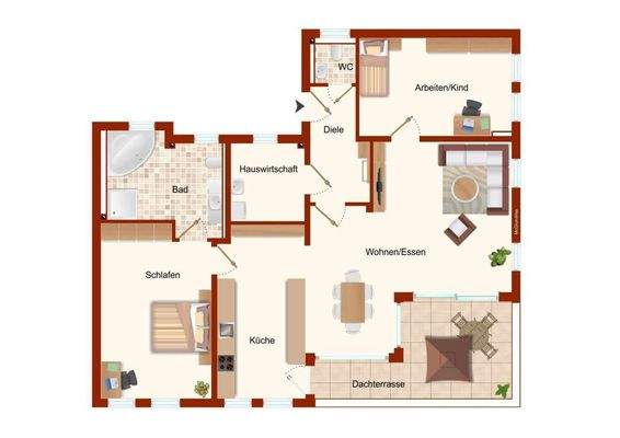 attraktiver Grundriss