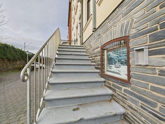 Treppenaufgang Eingang zum Haus