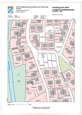 Lageplan 1602/2 &amp; /4