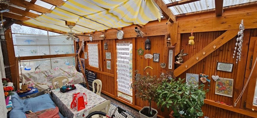 Überdachte Terrasse