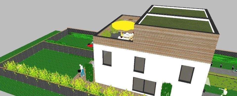 Doppelhaushälfte Musterbeispiel Seitenansicht 5