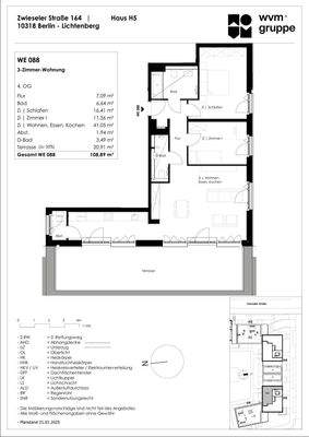 Grundriss Zwieseler Straße 164